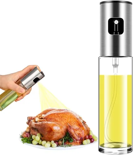 Pulverizador de aceite para cocinar, rociador de aceite de oliva, para freidora de aire, aceite de vinagre vegetal, mini artilugios de cocina