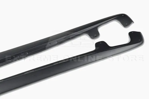 Miniatura 5 de Para Chevrolet Corvette C6 Grand Sport y Z06 2005-2013 Paneles basculantes de faldas laterales estilo ZR1 con par de solapas de barro