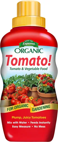 Espoma ¡Tomate concentrado orgánico de 8 onzas! Alimento vegetal - Fertilizante vegetal para todo tipo de tomates y otras verduras. Para jardinería