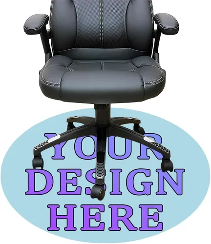 Miniatura 23 de Tapete redondo personalizado para silla de escritorio de oficina, diseño de tu propio logotipo de foto, texto, alfombrillas circulares