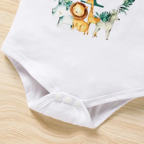 Miniatura 5 de GRNSHTS Ropa divertida de primer cumpleaños para bebé niño, mameluco con pajarita, mameluco para tartas