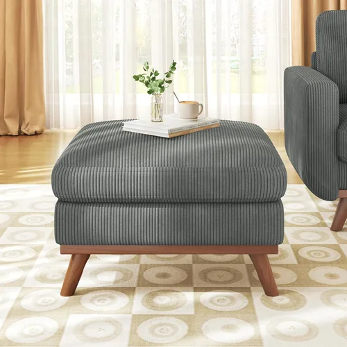 Miniatura 62 de Vesgantti Sofá modular en forma de U de 119 pulgadas, sofá modular de pana con asiento profundo y soporte de resortes, sofá convertible con 2 Beige