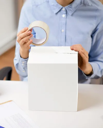 Miniatura 7 de Paquete de 40 cajas de envío pequeñas de 10x7x5, cajas de cartón corrugado para embalaje para pequeñas empresas, cajas blancas de correo Blanco