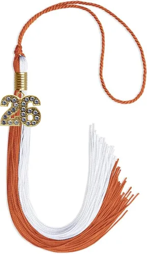 Miniatura 164 de Endea Graduation Borla de doble color con dije dorado (negro/oro brillante, 2022)
