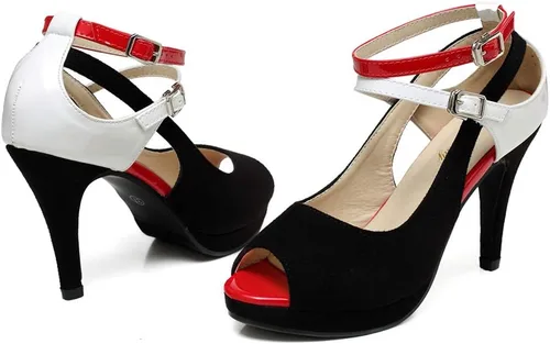 Miniatura 3 de Getmorebeauty - Sandalias de vestir al tobillo de tacón alto para mujer