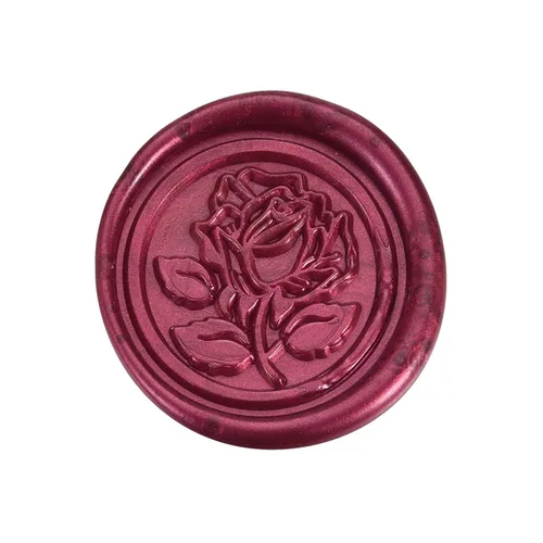 Miniatura 3 de Yoption Sello de cera de rosa romántica, decoración en invitaciones de boda, sobres de carta, paquetes de vino, sellos de tarjetas de San Valentín