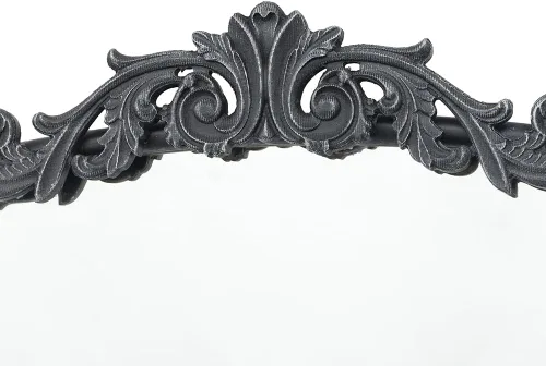 Miniatura 6 de A&B Home - Espejo de cuerpo completo, 66 x 36 pulgadas, espejo grande negro con marco de metal, espejo arqueado para colgar o apoyarse contra