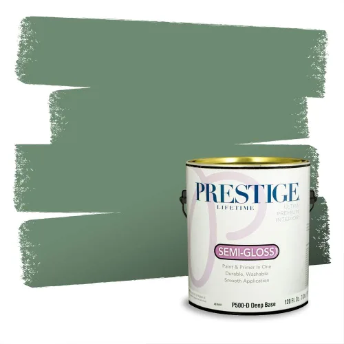 Miniatura 1408 de Prestige Paints - pintura de exterior y pintura de imprimación en una, E100-T-6006-10AVP