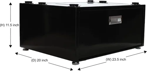 Miniatura 4 de Equator - Pedestal de lavandería con cajón (negro)