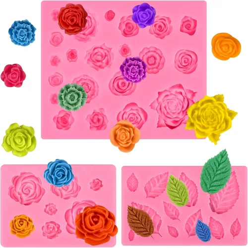 Miniatura 7 de Actvty Molde de Lazo de Chocolate, 4 Piezas de Moldes de Mini Lazo, Moldes de Silicona para Lazos de Fondant para Postres DIY, Pop Cake, Caramelo
