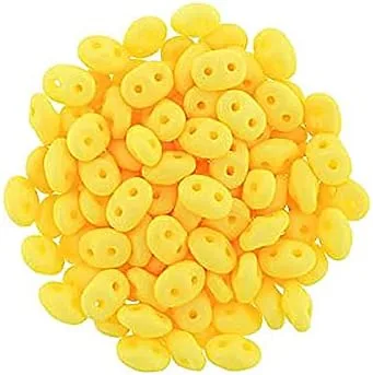 Miniatura 5 de Matubo Superduo - Cuentas de vidrio prensado checo con 2 agujeros, 0.098 x 0.197 in, tiza metálica de amatista brillante
