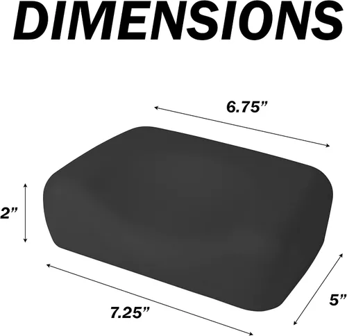 Miniatura 2 de Almohada de cama bronceadora de contorno negro de lujo con celda cerrada