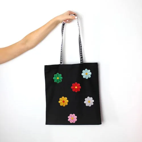 Miniatura 4 de 39 parches bordados de flores para planchar con diseño de margaritas y mariposas, parches de costura para bolsas de coagulación, gorras, sombreros