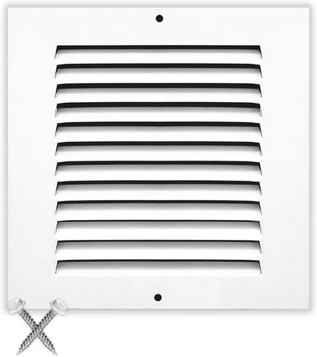Miniatura 39 de HVAC Premium 30' x 10' [Abertura de conducto] Rejilla de aire de retorno de acero estampado plano - Pared lateral y techo - Cubierta de conducto