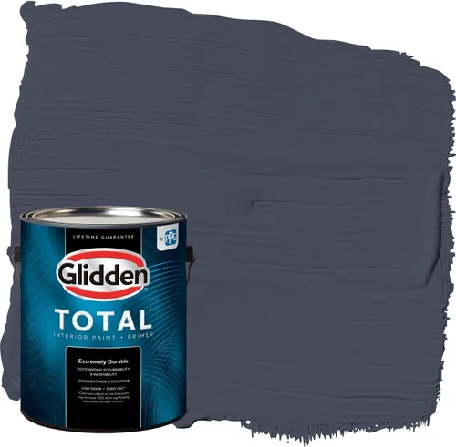 Miniatura 43 de Glidden Pintura Interior + Imprimación: Gris/Plata Antigua, Una Capa, Satinado, 1 Galón