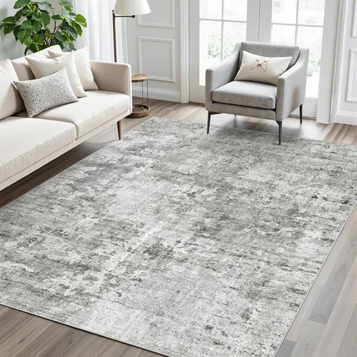 Miniatura 75 de Alfombra de pasillo Soalmost 2'6" x 10' lavable, alfombra antideslizante para cocina, baño, lavandería, alfombras vintage ultra delgadas para Beige