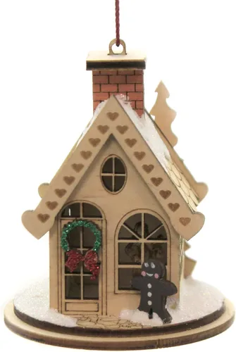 Adornos de Cabaña de Jengibre de Ginger Cottages para Árbol de Navidad Cabaña de pan de jengibre