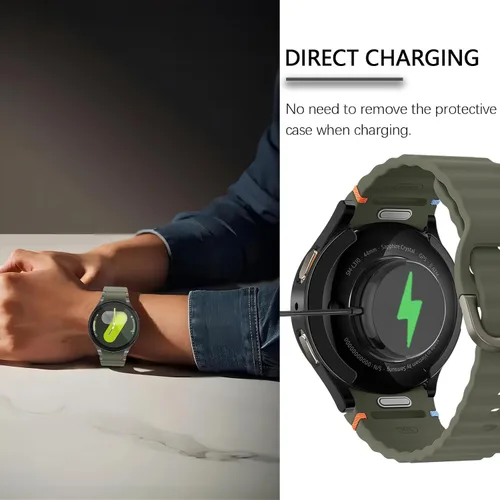 Miniatura 6 de Funda para Samsung Galaxy Watch 7 de 1.575 pulgadas, protector de pantalla flexible y suave de TPU para accesorios Galaxy Watch 7