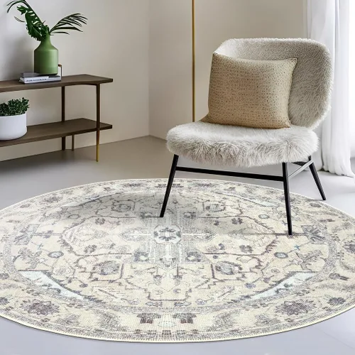 Miniatura 361 de GLN Rugs Traditional Collection - Alfombra de felpilla lavable a máquina, tradicional lavable, antideslizante, alfombra de felpilla de pelo corto