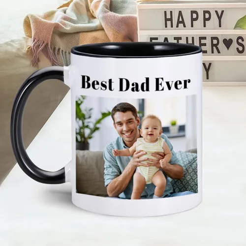 Miniatura 4 de Taza personalizada con foto de 11 onzas en ambos lados, taza personalizada con logotipo fotográfico, texto, regalos personalizados para Navidad