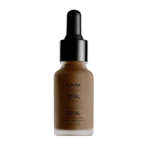 Miniatura 10 de NYX PROFESSIONAL MAKEUP Total Control Drop Foundation - Base de maquillaje color moca, marrón claro