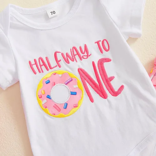 Miniatura 53 de Conjunto de ropa de cumpleaños para bebé niña pequeña, camiseta de manga larga, pantalones de campana, diadema