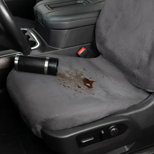 Miniatura 4 de Covercraft SSC2412CAGY, funda para asiento, Carhartt Gravel Grava de tejido de pato