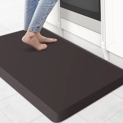 Miniatura 48 de KitchenClouds Alfombra de cocina acolchada anti fatiga, 17.3 x 60 pulgadas, impermeable, antideslizante, tapete de escritorio cómodo, para cocina