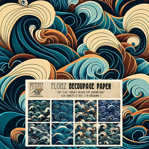 Miniatura 8 de Decoupage - Paquete de papel (24 hojas de 6 x 6 pulgadas) Glorious Storm # Papel de patrón de estilo vintage para decoupage, manualidades y álbumes