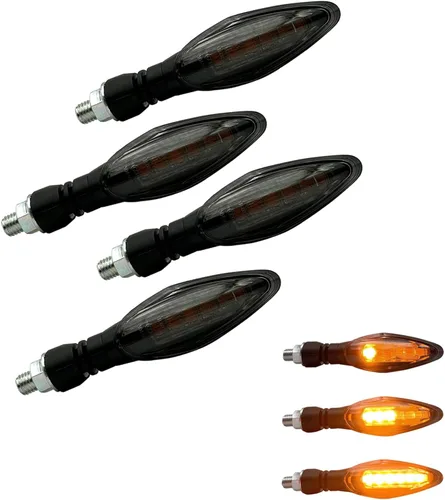 Miniatura 8 de Luz de señal de giro LED E-MARK Vehículo Inspección 2 unids set moto universal alto brillo DC12V