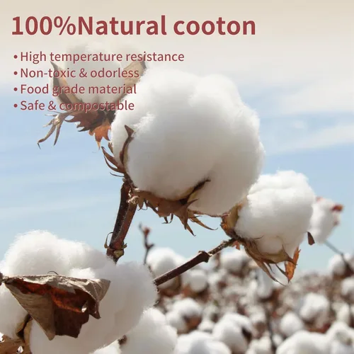Miniatura 2 de YICHEN 50 bolsas de especias vacías para cocinar sopa, bolsas de filtro de té pequeñas blancas con cordón, material de algodón, bolsas de muselina