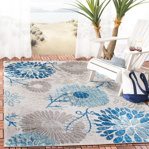 Miniatura 16 de SAFAVIEH Alfombra Lavable para Exteriores Colección Cabana - Pasillo de 2' x 10', Crema y Rojo, No Desprende Pelusa y Fácil de Limpiar, Ideal