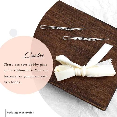 Miniatura 8 de CASDRE - Diadema de novia con flores y perlas para el pelo, accesorio para el pelo de novia con hojas, pieza para el cabello para mujeres y niñas
