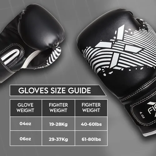 Miniatura 4 de Guantes de boxeo para niños de 3 a 8 años, 4 6 onzas, entrenamiento MMA, niños, niñas, guantes de kickboxing para entrenamiento, saco de boxeo, Muay