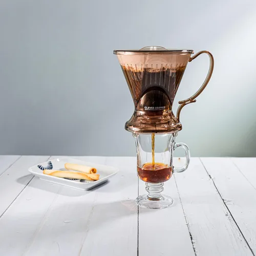 Miniatura 9 de Clever Gotero de Café y Filtros, Grande 18 oz, Diseño Clásico Original, Plástico Seguro Libre de BPA, cafetera de goteo, cafetera pour over, 100 Java