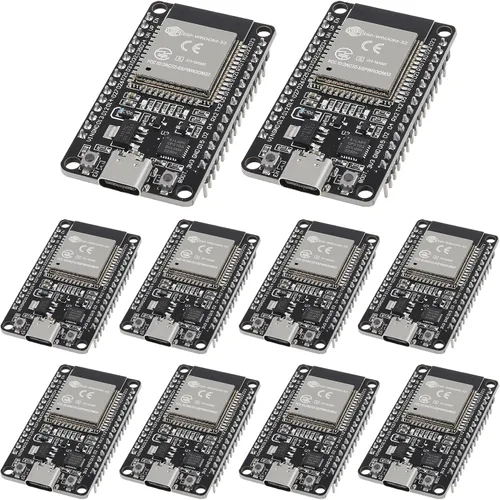 Miniatura 11 de AITRIP 10 piezas ESP32S ESP32 ESP-WROOM-32 placa de desarrollo 2.4GHz Dual-Core WiFi + Bluetooth 2 función microcontrolador para Arduino