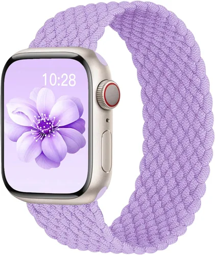 Miniatura 8 de Correa trenzada Solo Loop para Apple Watch de 40 mm, 42 mm, 41 mm, 38 mm, 44 mm, 46 mm, 45 mm Ultra/3 2 49 mm para hombres/mujeres, correa de nylon