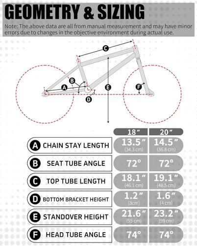 Miniatura 7 de vollsch Bicicletas BMX Freestyle de 18 y 20 pulgadas para adolescentes de 6 a 15 años de edad, niños, niñas, principiantes con palanca, varios