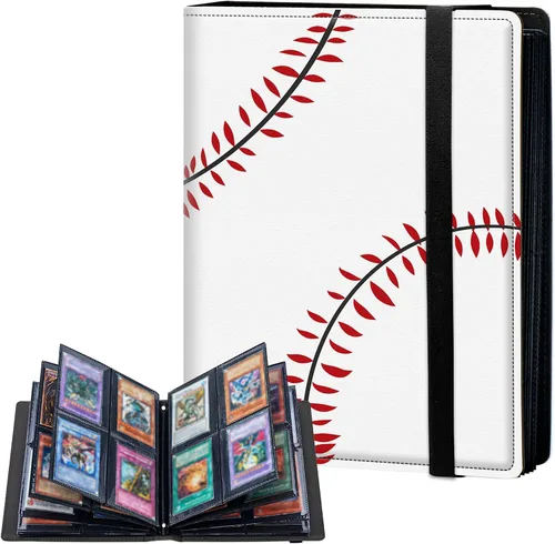 Carpeta de tarjetas de 4 bolsillos con capacidad para 160 tarjetas, carpeta de álbum de coleccionista de libros de tarjetas para Yugioh, MTG, TCG,