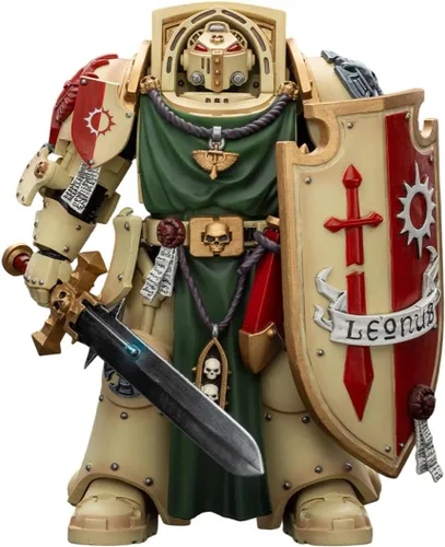 Miniatura 18 de JOYTOY 1/18 Warhammer 40,000 Figura de acción Black Templars The Emperors Champion Rolantus Collection
