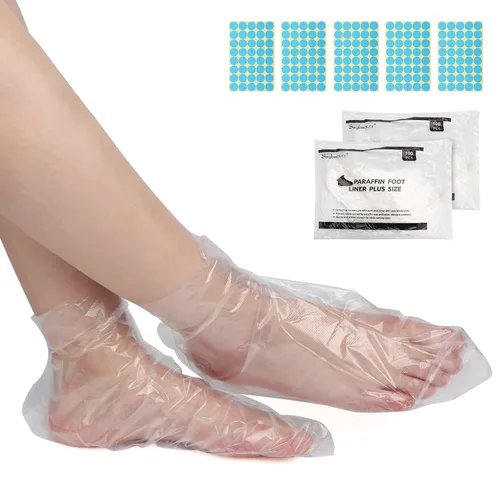Miniatura 14 de Segbeauty Forros de baño de cera de parafina para pies, 200 piezas extra grandes XL bolsas de parafina para pies, calcetines de baño de parafina
