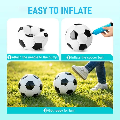 Miniatura 4 de Balón de fútbol para niños pequeños, tamaño 2, pelota pequeña y suave para niños de 1 a 3 a 5 años, juguete deportivo de dibujos animados para niños