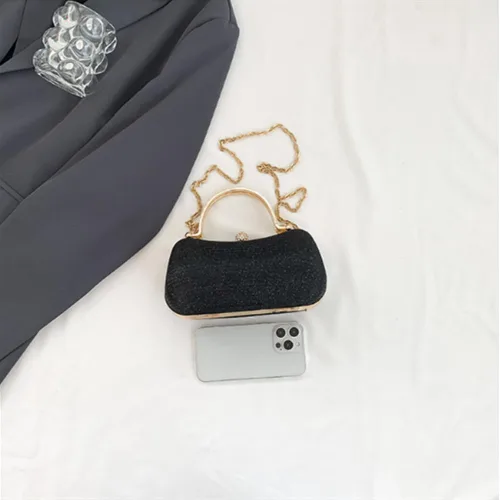 Miniatura 5 de Bolso de mano de noche para mujer, bolsos formales brillantes de noche, bolso de mano para boda, cóctel, graduación, fiesta, bolsa de noche