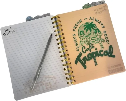 Miniatura 7 de Cuaderno de diario con pestañas Schitt's Creek - Rose Apothecary, encuadernado en espiral, 144 páginas rayadas, 8 x 7 pulgadas