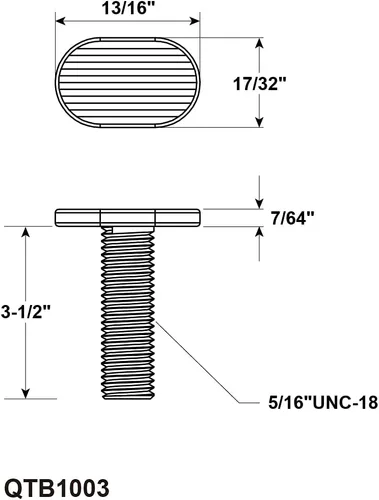 Miniatura 7 de POWERTEC 71168-P2V Abrazadera de retención T-Track, 5-1/2" L x 1-1/8" W, paquete de 4, abrazaderas de riel en T para carpintería
