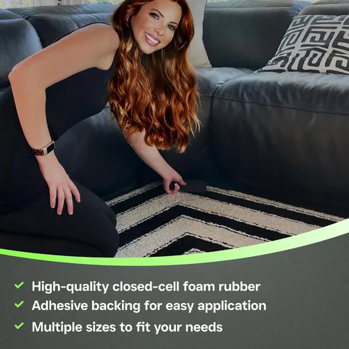 Miniatura 3 de XCEL Paquete de 4 almohadillas antivibraciones multiusos de 4 x 4 x 3/4 pulgadas, protección para muebles y electrodomésticos, varios tamaños