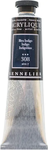 Miniatura 11 de Sennelier Acrílico para artistas extrafinos, 2.0 fl oz, luz verde cromo S3