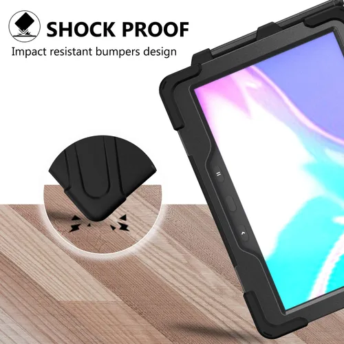 Miniatura 8 de Funda para Samsung Galaxy Tab Active Pro 10.1 T540 T545 T547, grado militar [probada en caídas de 15 pies] Funda protectora de cuerpo completo a