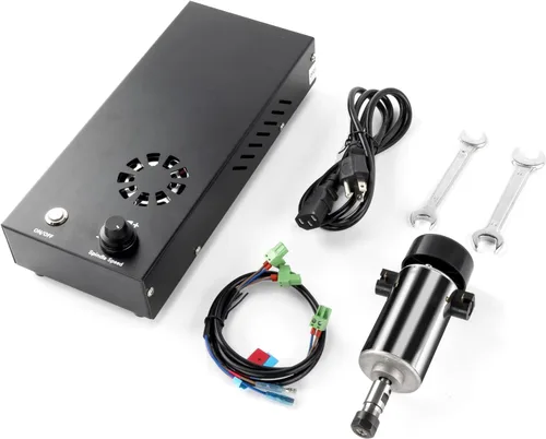 FoxAlien Kit de actualización CNC 300 W DC husillo fresado motor para Masuter 4040, Masuter Pro, Masuter 3, 3018-SE V2 CNC Router máquina de grabado
