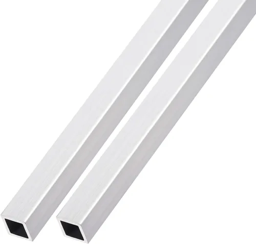 Miniatura 14 de METALLIXITY Tubo cuadrado de aluminio (10 mm x 10 mm x 1 mm x 300 mm) 2 piezas, Tubo de aluminio 6063 - para mobiliario del hogar, maquinaria